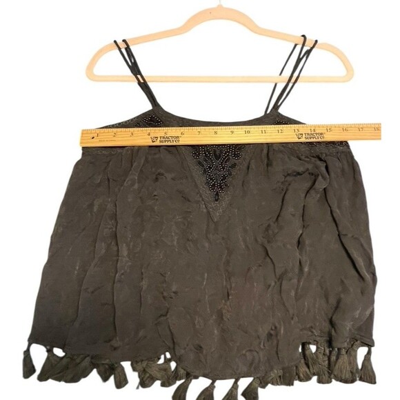 Ecoté Siberian Flowy Embroidered Bead Embellished Tassel Strappy Size Small - Picture 10 of 10